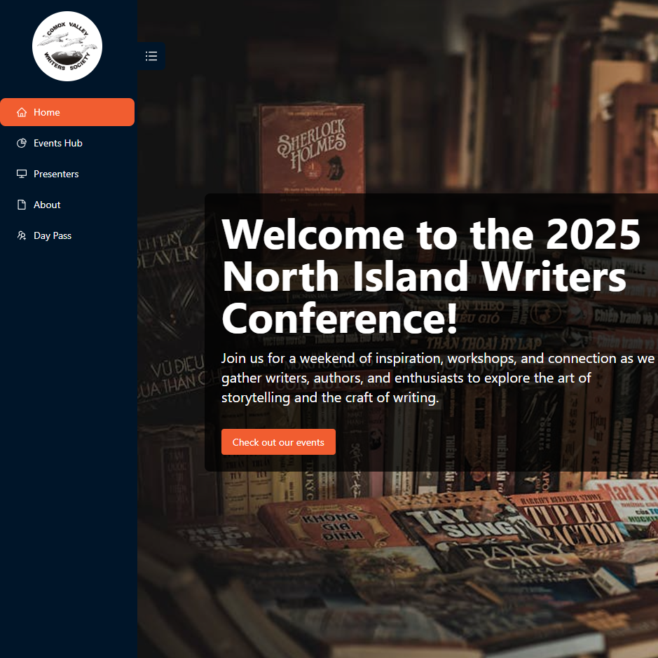 Comox Valley Writers Society Conference Website